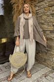Made in Italy Santos Artist Smock Earth - 
